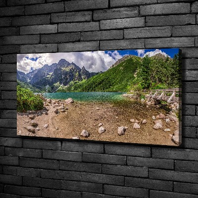 Quadro su tela Lago tra le montagne