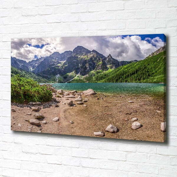 Quadro su tela Lago tra le montagne