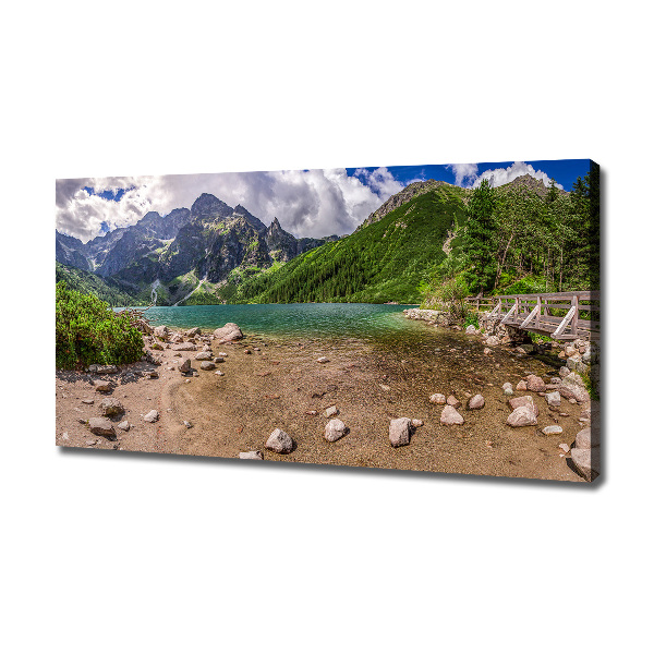 Quadro su tela Lago tra le montagne