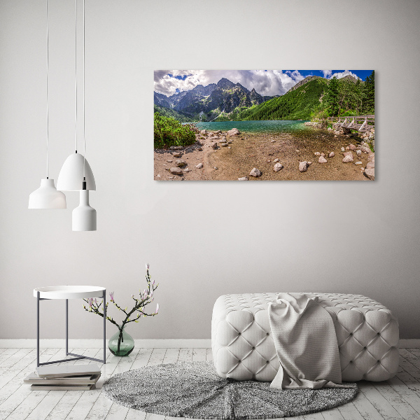 Quadro su tela Lago tra le montagne