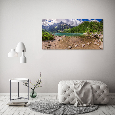 Quadro su tela Lago tra le montagne