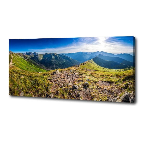 Quadro stampa su tela Panorama montano