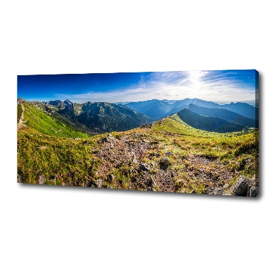 Quadro stampa su tela Panorama montano