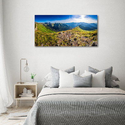 Quadro stampa su tela Panorama montano
