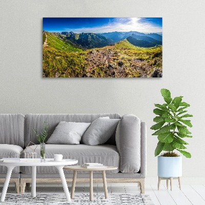 Quadro stampa su tela Panorama montano
