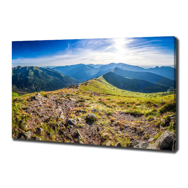 Quadro stampa su tela Panorama montano