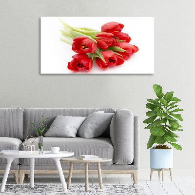 Foto quadro su tela Fiore rosso