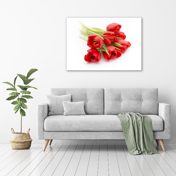 Foto quadro su tela Fiore rosso