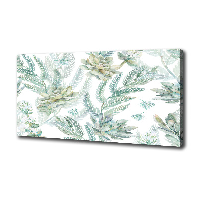 Quadro su tela Fiori e foglie