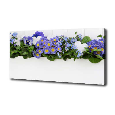 Quadro stampa su tela Fiori blu