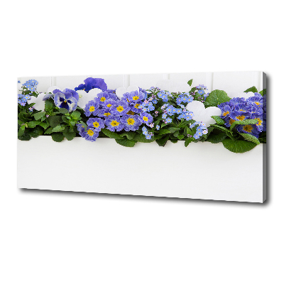 Quadro stampa su tela Fiori blu