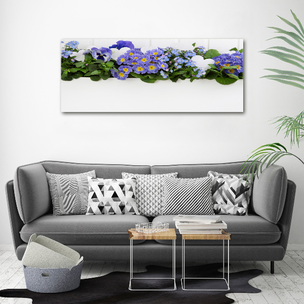 Quadro stampa su tela Fiori blu
