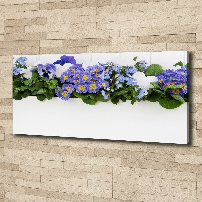 Quadro stampa su tela Fiori blu
