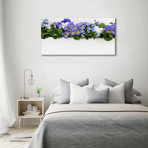 Quadro stampa su tela Fiori blu