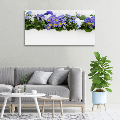 Quadro stampa su tela Fiori blu