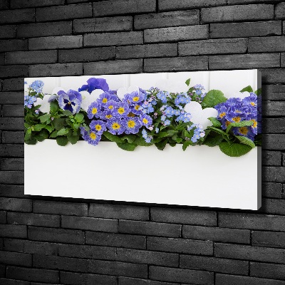 Quadro stampa su tela Fiori blu