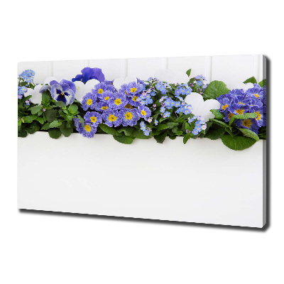 Quadro stampa su tela Fiori blu