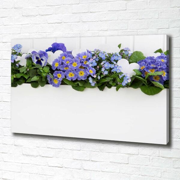 Quadro stampa su tela Fiori blu