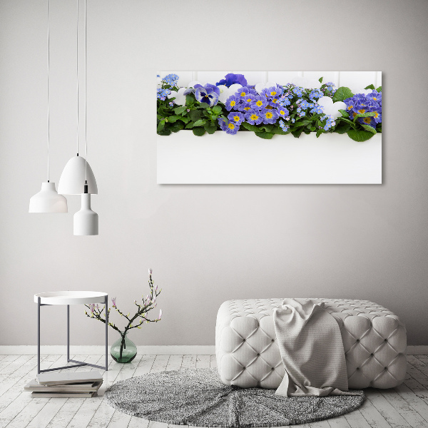 Quadro stampa su tela Fiori blu