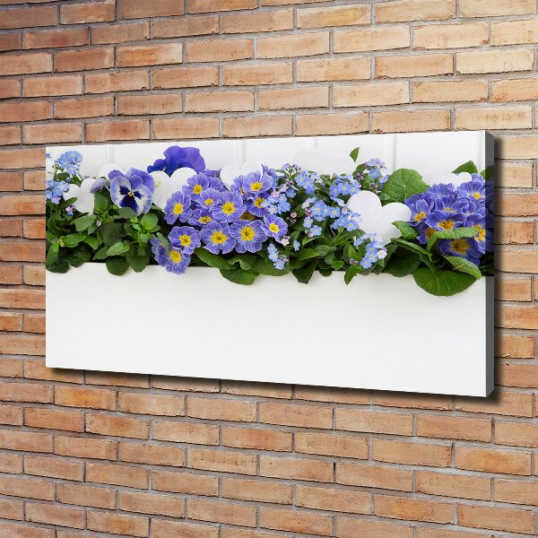 Quadro stampa su tela Fiori blu