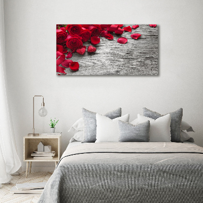 Quadro su tela Rose rosse