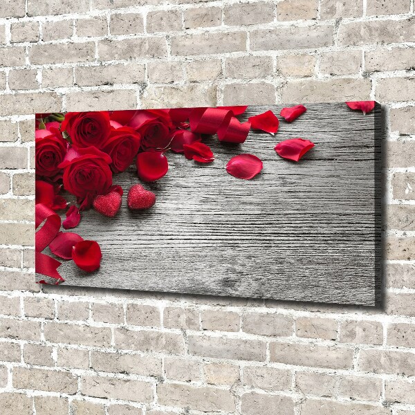 Quadro su tela Rose rosse