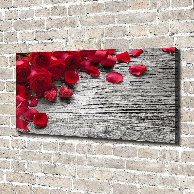 Quadro su tela Rose rosse