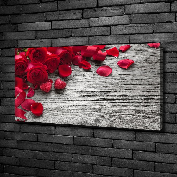 Quadro su tela Rose rosse
