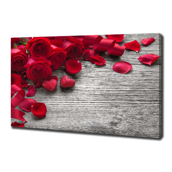 Quadro su tela Rose rosse