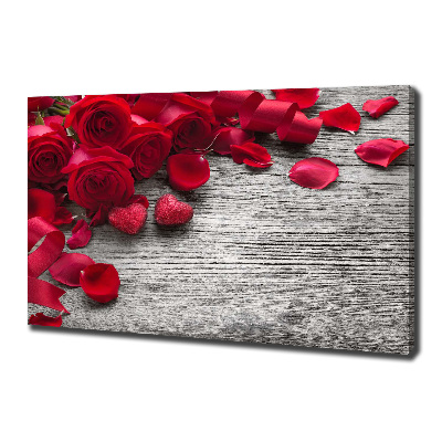 Quadro su tela Rose rosse