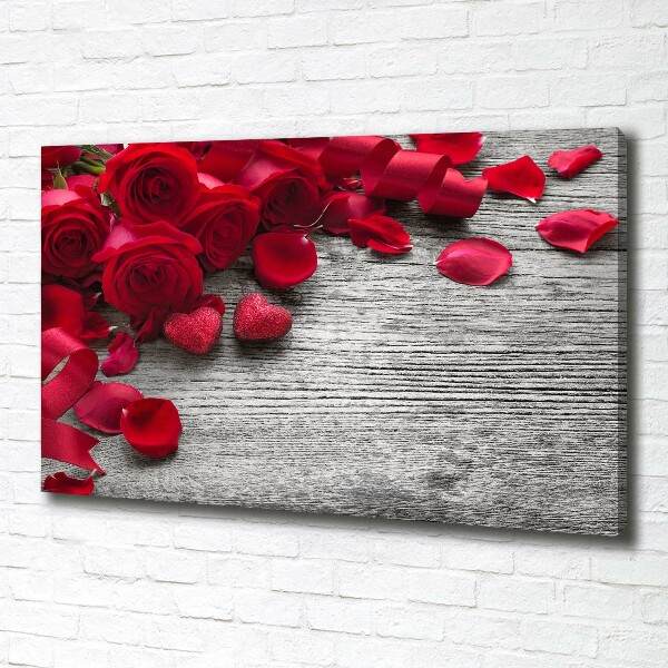 Quadro su tela Rose rosse