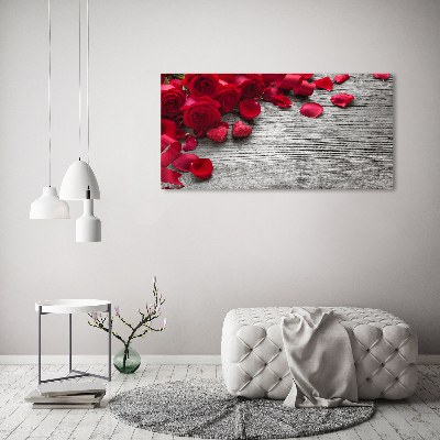 Quadro su tela Rose rosse