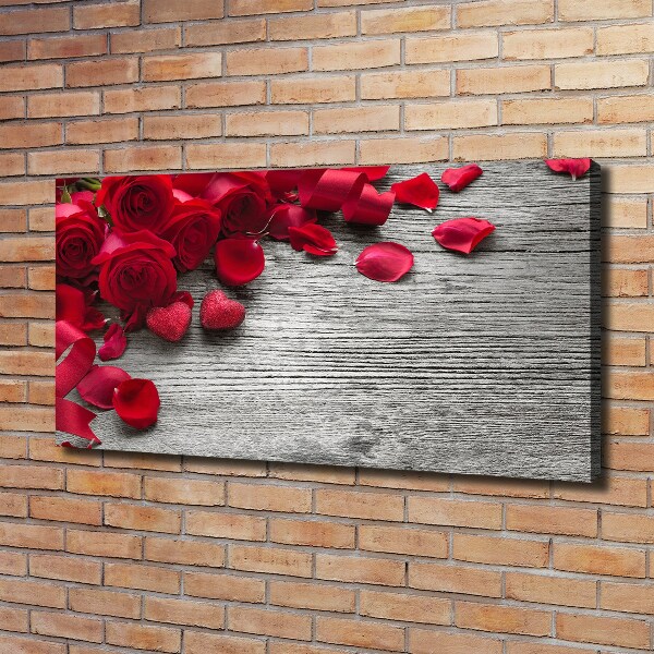 Quadro su tela Rose rosse