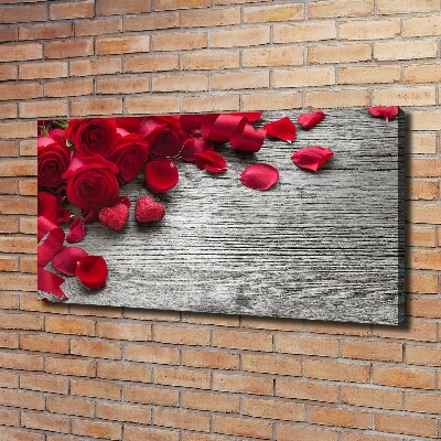 Quadro su tela Rose rosse