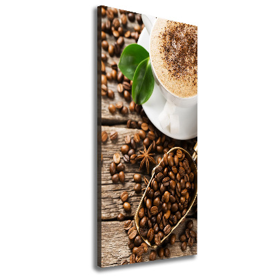 Stampa quadro su tela verticale Caffè