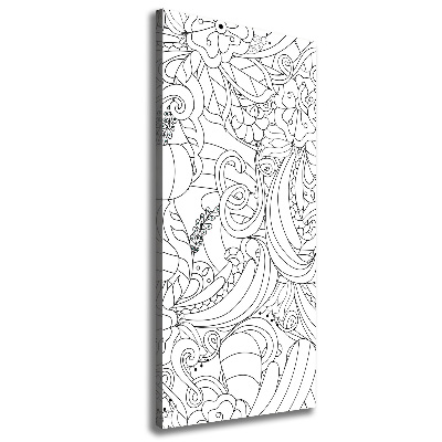 Quadro foto su tela verticale Sfondo Zentangle