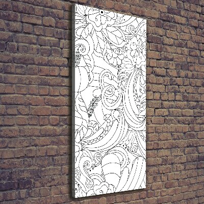 Quadro foto su tela verticale Sfondo Zentangle