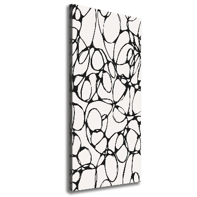 Stampa quadro su tela verticale Cerchi caotici