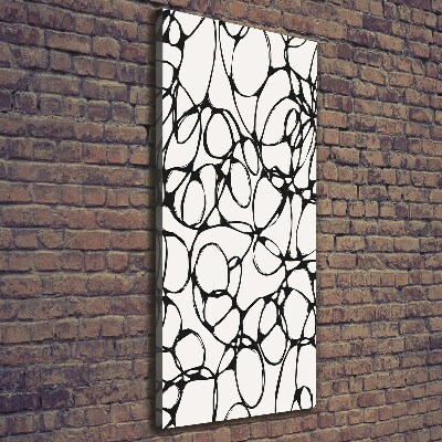 Stampa quadro su tela verticale Cerchi caotici