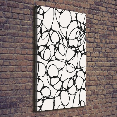 Stampa quadro su tela verticale Cerchi caotici