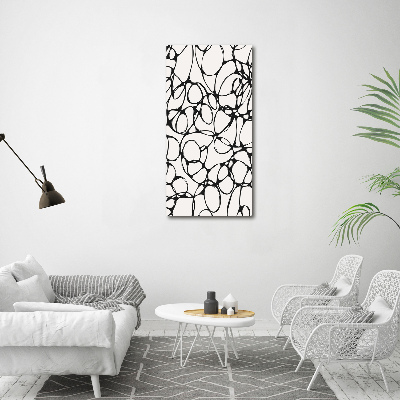 Stampa quadro su tela verticale Cerchi caotici