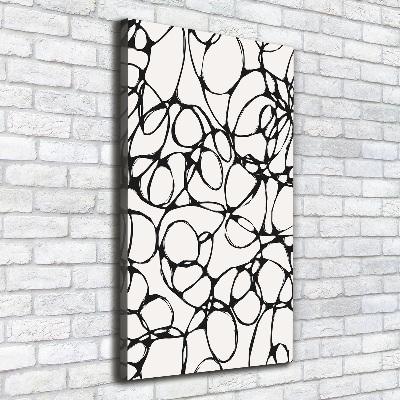 Stampa quadro su tela verticale Cerchi caotici