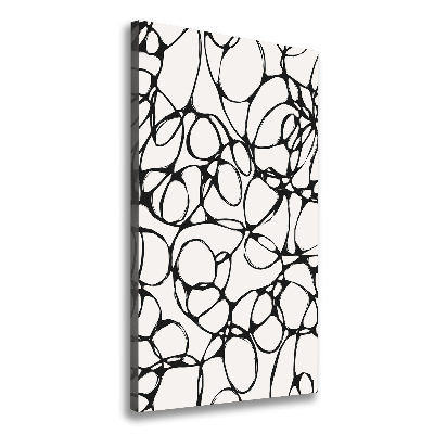 Stampa quadro su tela verticale Cerchi caotici