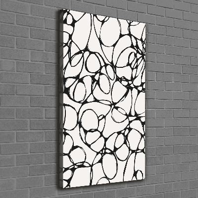 Stampa quadro su tela verticale Cerchi caotici