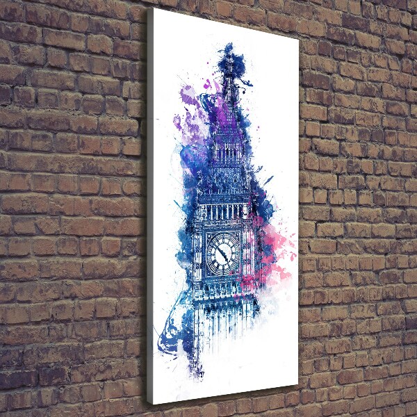 Stampa quadro su tela verticale Il colorato Big Ben