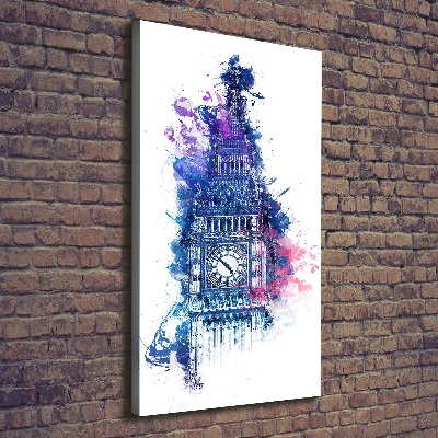 Stampa quadro su tela verticale Il colorato Big Ben