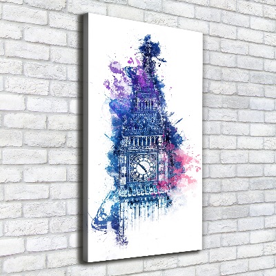 Stampa quadro su tela verticale Il colorato Big Ben