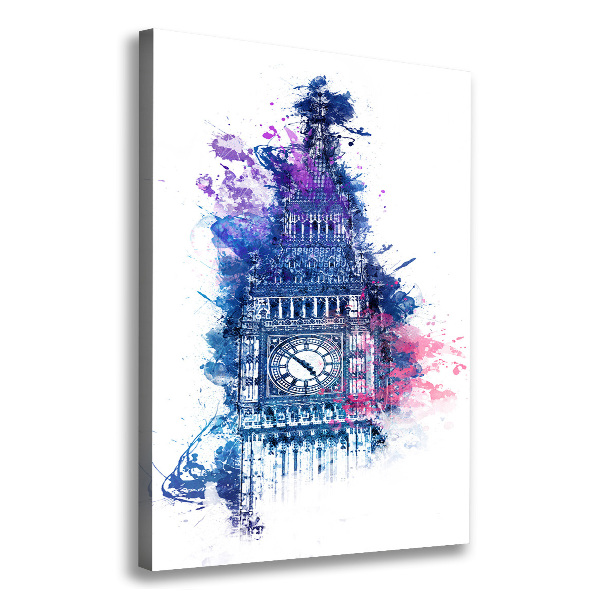 Stampa quadro su tela verticale Il colorato Big Ben
