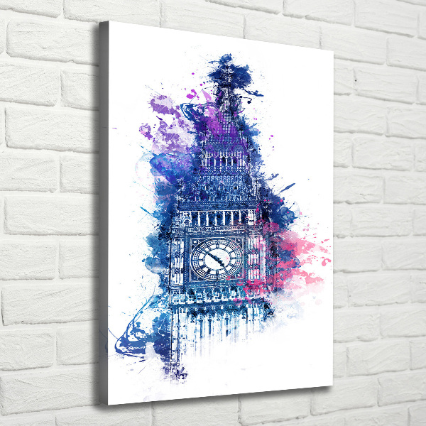 Stampa quadro su tela verticale Il colorato Big Ben