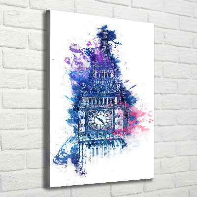 Stampa quadro su tela verticale Il colorato Big Ben